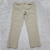 Public Rec Pants Mens 32x30 (Fits 33x26.5) Beige Tapered Stretch Pockets... - $39.55