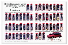 Dodge Caravan Minivan It Configures Vintage 1998 2-Page Print Magazine Ad - $12.30