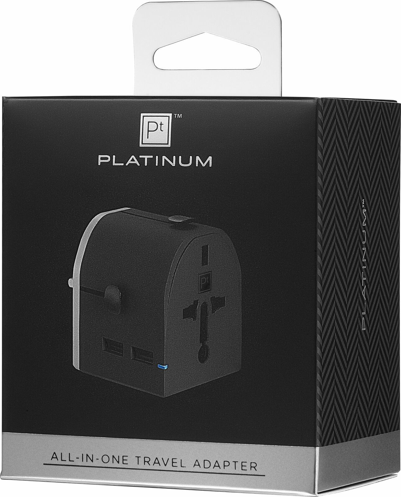 Primary image for Platinum All-in-One Travel Adapter with 2 USB Ports Converts 240 to 120 Black