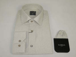Men's Shirt Hankie By CASILA Turkey Cotton Blend 502100-01 Brown Dots image 4