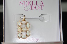 Stella &amp; Dot Charm (new) GOLD MOMENTO OPAL STONE LETTERS - B - C913GB - £19.60 GBP