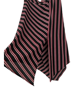 Divided by H&amp;M Red Black White Striped Skirt Size M Asymmetric Hem Front... - £16.46 GBP