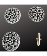 Blanket Links Horse Show Number Pins Set of 4 Pewter Center Dots - $496.57 MXN