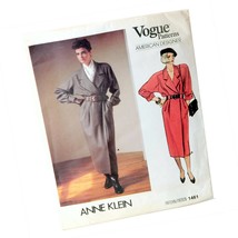 Vogue American Designer 1461 Sewing Pattern Anne Klein Misses Dress Uncut Size 8 - $24.74