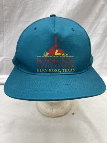 trucker hat baseball cap Vintage SnapBack Cloth Fossil Rim Wildlife Cent... - $39.99