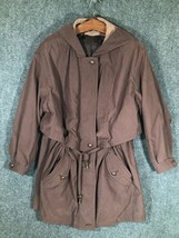 Unbranded Long Over Coat Full Zip Long Sleeve Womens Outdoor Hooded Robe... - £13.74 GBP