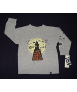 Oshkosh Halloween Heather Gray Long Sleeve Haunted House Shirt Toddler B... - £14.15 GBP