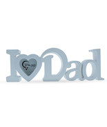 Cherished Memories: &#39;I Love Dad&#39; Heart-Shaped Plastic Photo Frame - £20.02 GBP