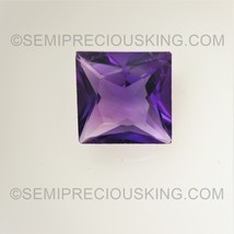 Natural Amethyst African Square Princess Cut 7X7mm Grape Purple Color VVS Clarit - £26.41 GBP