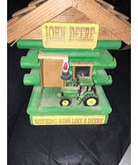 John Deere Log Cabin Light Up Handcrafted Statue-New(Other)-SHIPS N 24 H... - $227.58