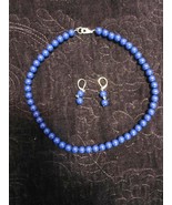 Set of Vintage Blue Beads and Earrings - $60.30 CAD