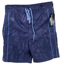 Balboa Men&#39;s Size Large Board Shorts Swim Trunks Polyester Navy Blue Ocean - £15.85 GBP