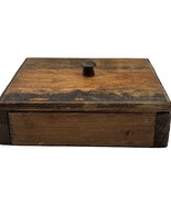 Primitive Wooden Box with Lid Handmade 9" x 7" Rustic Basic Weathered Wo... - €20,78 EUR Primitive Wooden Box with Lid Handmade 9" x 7" Rustic Basic Weathered Wo... - €20,78 EUR