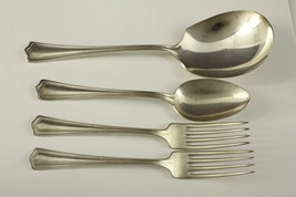 Vintage William Rogers Flatware Silverplate 1917 BURLINGTON Forks &amp; Serving PCS - £18.36 GBP