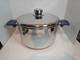 AirCore Walkaway Stainless Steel Cookware 6 Qt ThermoDynamic Dutch Oven/Pot w Li - £53.25 GBP