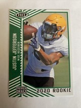 2020 Justin Jefferson Sage Hit Rookie Premier Draft Green Minnesota Vikings #2 - £2.37 GBP