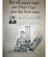 Dixie Cups The Best Ones Emily Post Print Magazine Advertisement 1956 - €6,81 EUR