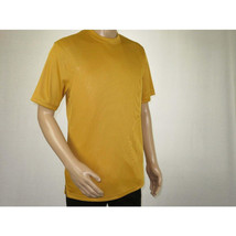 Mens Dressy T-Shirt  Log-In Uomo Soft Crew Neck Corded Short Sleeves 218 Gold image 3