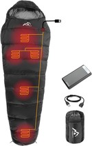 Mantuole Heated Sleeping Bag 5 Pcs\. Multi Usb Power Support Heating Pads, Mummy - £82.13 GBP