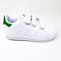 Adidas Originals Stan Smith CF White Green Infant Baby Size 7.5 Sneakers FX7532 - £31.89 GBP