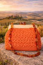Bag/Handmade Bag/Hand Woven Bag/Crochet Bag/Knitted Bag/White Bag/Black ... - $110.00