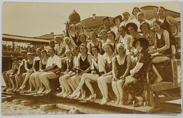 RPPC Salt Lake City Utah Bathing Beauties with Camera Salt Air Beach Postcard W3 - £23.94 GBP