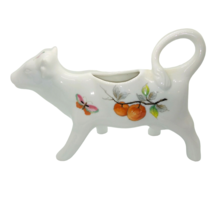 Andrea By Sadek Vintage Cow Cream Pitcher with Fruit and Butterflies -Japan - £11.82 GBP