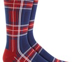 Club Room  Lot of 3 Holiday Plaid Crew Socks Red Multi-One Size - £12.84 GBP