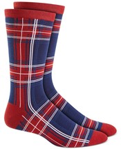 Club Room  Lot of 3 Holiday Plaid Crew Socks Red Multi-One Size - £12.78 GBP