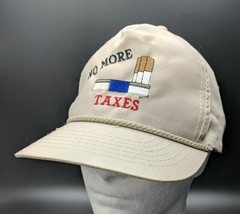 No More Taxes Hat Adjustable Snapback Ball Cap Braided Detail Khaki - £7.58 GBP