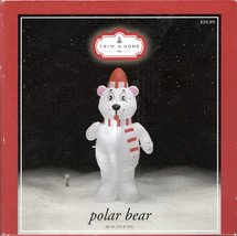 Trim A Home 09929095-9 Polar Bear Christmas Inflatable 4&#39; - New! - £31.25 GBP