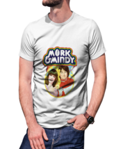 Mork &amp; Mindy (70s Tv Show) 100% Cotton White T-Shirt Tees For Men - £15.71 GBP