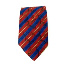 Stafford Executive 100% Silk Men&#39;s Ties For Dress Business Work Formal Blue Red - £11.76 GBP