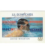 1992 IMPEL US OLYMPICARDS David Wharton Autograph Signed Card #73 - $7.99