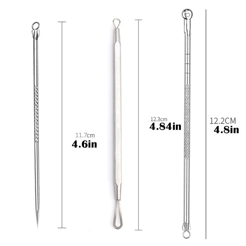 Inless steel acne needle acne removal tool face spot cleaner spoon facial pore cleaning thumb200