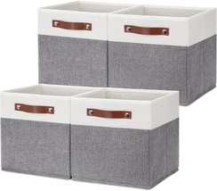 Bins For Cube Organizer Home Toy Nursery Closet, Hnzige Fabric Cube Storage Bins - £37.53 GBP