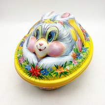 Vintage Plastic Easter Bunny Egg Basket Molded Candy Container 3D Lid Ki... - $372.61 MXN
