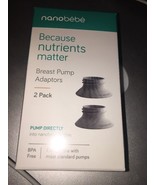 nanobebe breast pump adaptors 2 pack - $12.08 CAD