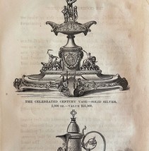 Solid Silver Serveware 1876 Worlds Fair Centennial Expo Victorian Woodcu... - €43,42 EUR