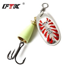 FTK 1PC 6CM-7.5CM Size 3 4 5 Spinner Spoon Bait Fishing Lure Bait Fishing Spoon  - £54.09 GBP