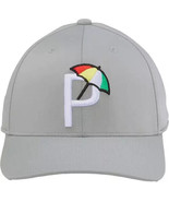 Palmer P Cap by Puma - Palmer Logo Puma Gray Hat - Free Palmer Lapel Pin - $37.22