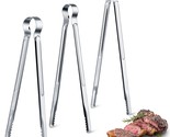 3 Pieces Korean Bbq Tongs Kitchen Stainless Steel Locking Grill Tong Coo... - £18.86 GBP