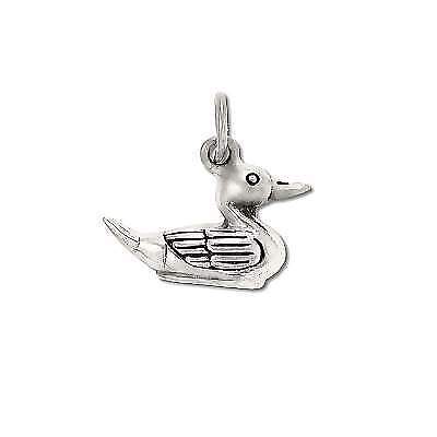 Primary image for Sterling Silver 3-D Floating Mallard Duck Pendant