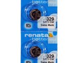 Renata 329 SR731SW Batteries - 1.55V Silver Oxide 329 Watch Battery (10 ... - £3.11 GBP+