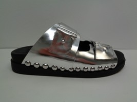 Gentle Souls Size 6.5 M SKIP ROCK MB Silver Leather Sandals New Womens Shoes - £100.34 GBP
