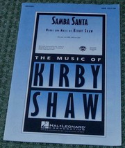 Samba Santa, Kirby Shaw, 2001 Old Sheet Music - Great Old Rare Sheet Music - £5.52 GBP