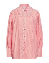 NWT Ganni Red Striped Button Up Shirt Size 32 0 - £73.05 GBP