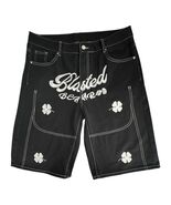 NVFelix Blasted Bear Shorts Mens Large Embroidered Clover Dice Streetwear - $20.34