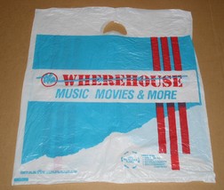 The Wherehouse Record Store Vintage Plastic Shopping Bag - £27.52 GBP