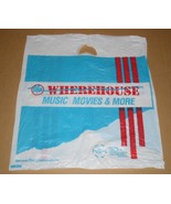 The Wherehouse Record Store Vintage Plastic Shopping Bag - £27.53 GBP